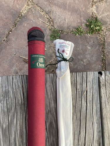 Orvis Trident TL Mid-Flex 7.0 Fly Rod. 9’ 8 Wt. W/ Tube & Sock. 2 Piece, MINT! - Picture 3 of 10