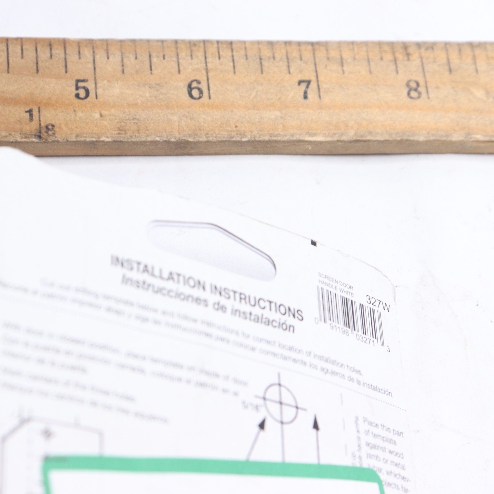 Barton Kramer Patio Door Handle Set Powder Coated White Aluminum 4" L 327W