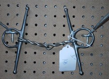 Used Full Cheek Twisted wire Snaffle english horse Bit 5  training,trail