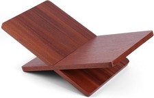 Book Stand Reading Solid Sapele Wood Book Holder Open  Closed Books Cookbook
