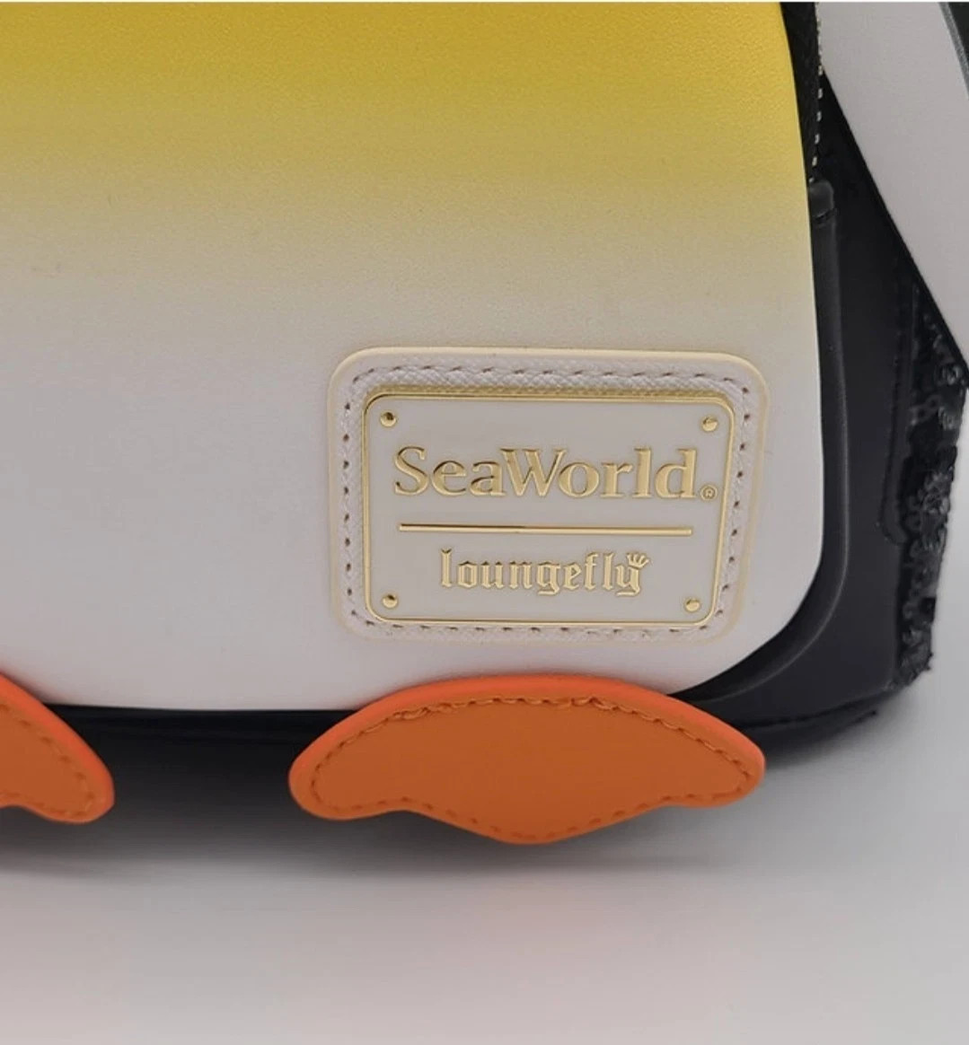Loungefly SeaWorld Penguin Sequin Mini Backpack NWT - SOLD  display picture 2