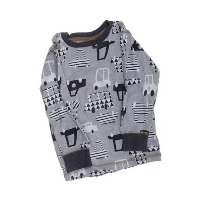 Jim Jam, Langarmshirt, Größe: 98, Grau/Schwarz/Weiß, Baumwolle, Sonstiges #odM