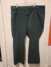 Old Navy Hunter Green High-Rise Pixie Flare Secret Smooth Pockets Size 22 Jeans