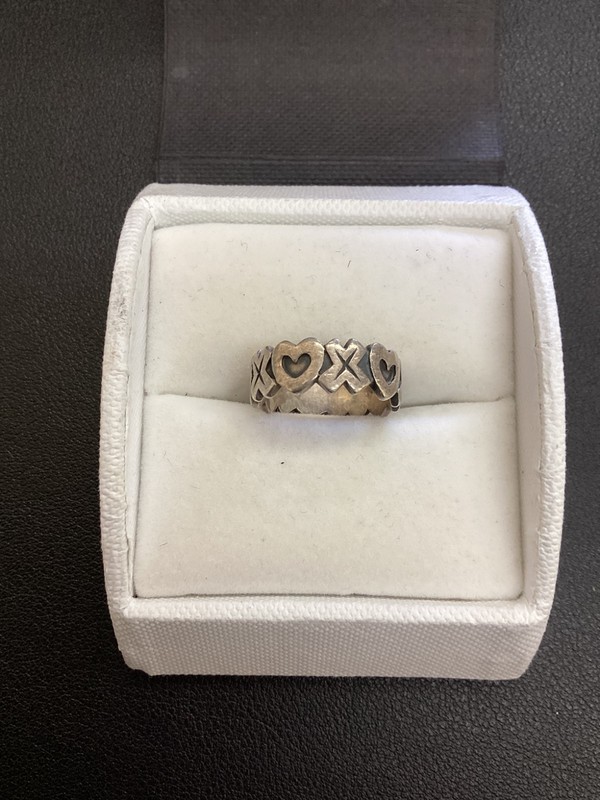 James Avery Sterling Silver X Heart Ring