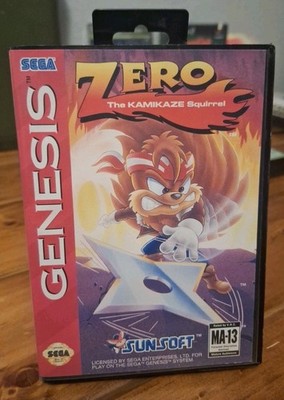 Zero the Kamikaze Squirrel (Sega Genesis, 1994) CIB Complete Tested RARE