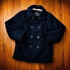URBAN REPUBLIC Boys Peacoats - Double Breasted Wool Blend Dress Coat size 8