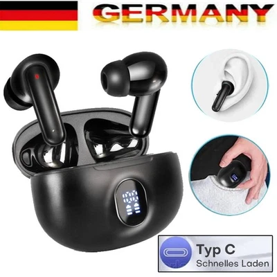 MARKENLOS Kopfhörer Bluetooth 5.3 In Ear Ohrbügel Kabellos Sportkopfhörer mit Mikrofon