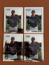 Alex Colome 2010 Bowman 1st LOT (4) 3x Chrome BCP43 + Paper BP43 Rays