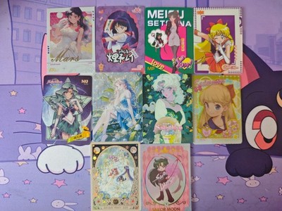 Sailor Moon Sammelkarten Trading Cards 10 Stück Fanmade A54
