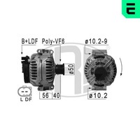 Lichtmaschine Generator Lima ERA 210901A FüR Mercedes 14V Vito Bus W639 Mixto