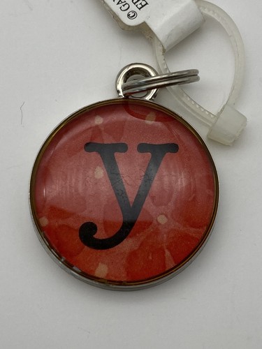 Lot of 7 Ganz Script Initial Silver Tone Pendant / Charm - New - Picture 10 of 10