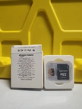 Amazon Basics 128GB micro SDXC Memory Card with Full Size Adapter, A2, U3 NEW