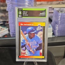 1989 Leaf Donruss Bo Jackson Kansas City Royals Degree 8 Baseball Card #208