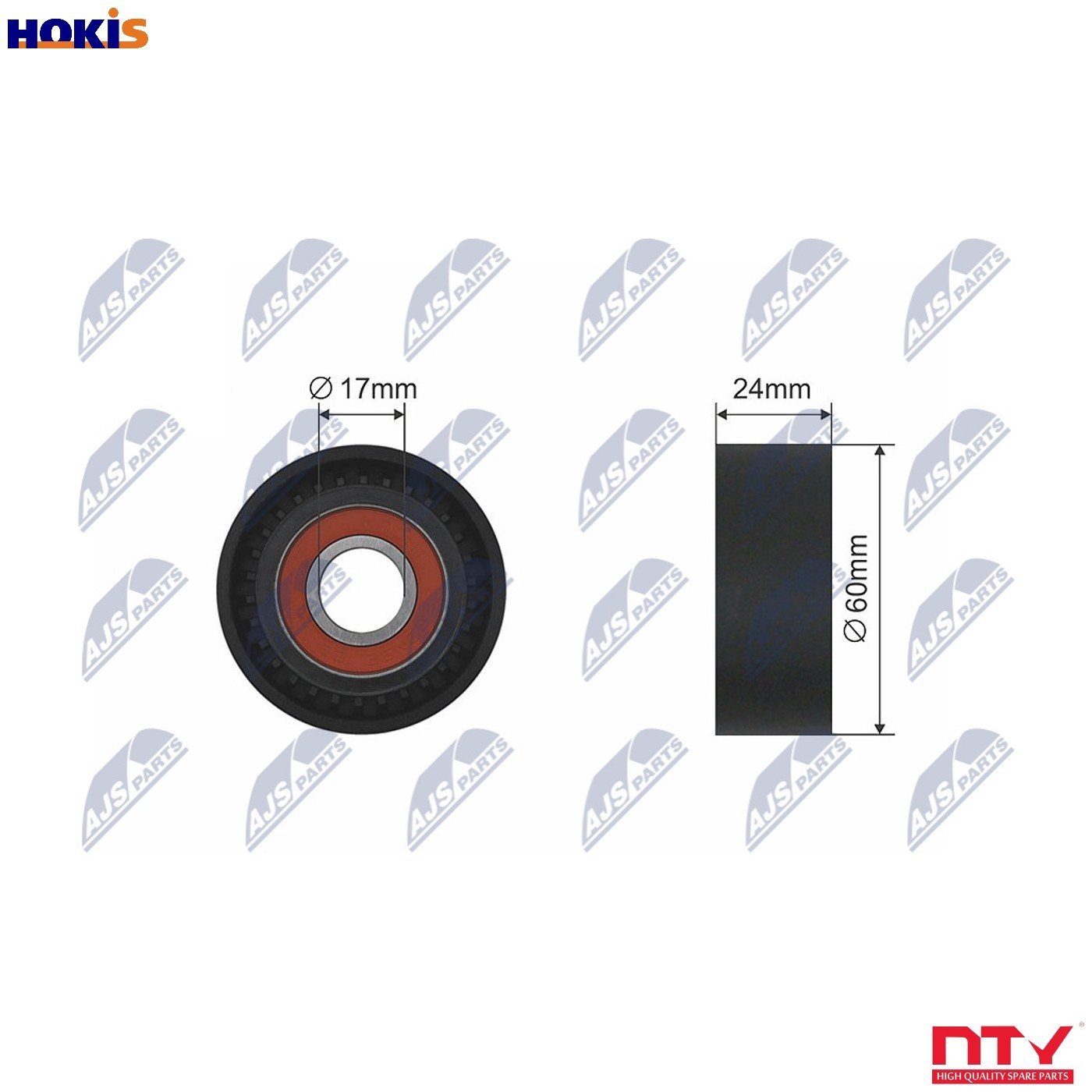 Nty Pulley Idler V-Belt For Audi A1, A3, A4, A4 Allroad, Q3, Q5, Q7 - Image 14