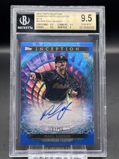 2024 Topps Inception Paul Skenes RC Charged Particles Blue Auto /25 BGS 9.5
