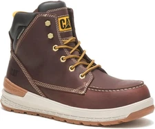 Caterpillar Mens IMPACT WP Carbon Comp Toe Waterproof Work Industrial Boot Brown