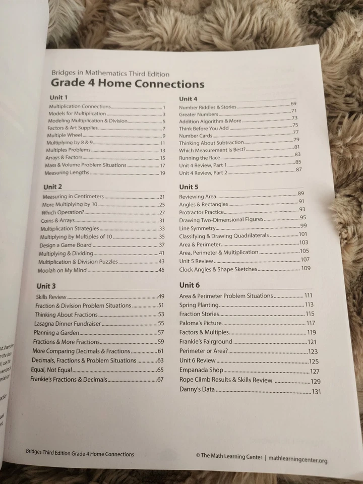 Bridges in Mathematics Grade 4 Home Connections, 3rd Edition, NEW! - Image 4 of 4