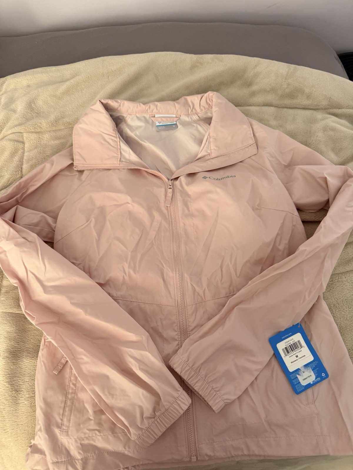 Colombia Women&rsquo;s Medium Lightweight Rain Jacket Light Pink