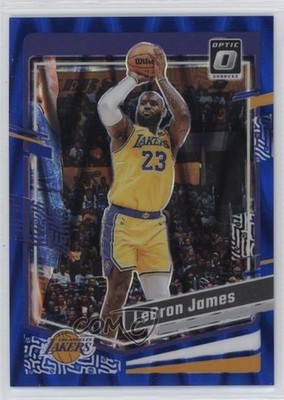 2023-24 Panini Donruss Optic Blue Seismic Prizm 119/249 LeBron James #65 hs9