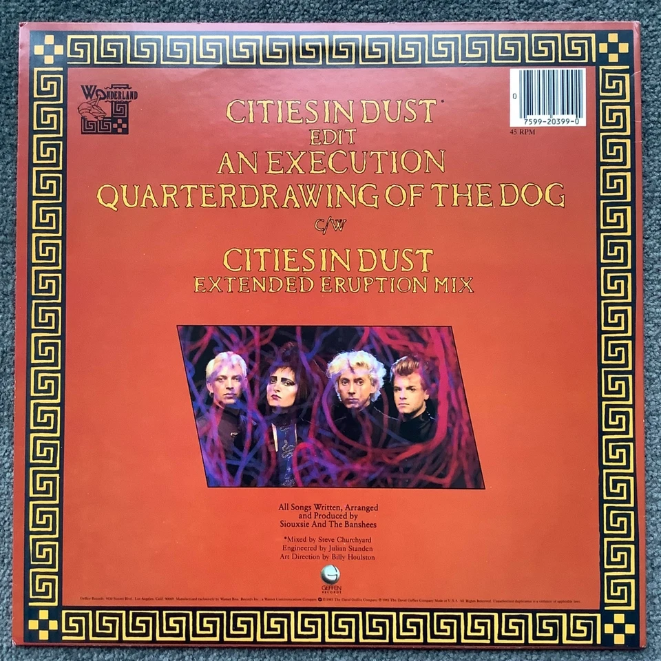 Vinyl 12" Siouxsie Banshees Cities In Dust First US 1985 w/ VRP Near Mint LP - Image 2 of 4