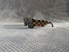 NEW Gucci Sunglasses Tortoise Havana Brown Square Oversized Unisex 57mm