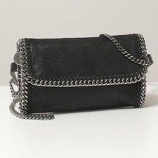 Stella McCartney Falabella Tiny Shoulder Bag Eco Leather Black Women