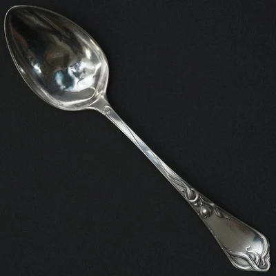 Art Nouveau Table Spoon Friedrich Wilhelm von Bestenbostel Celle 800 Silver V.RA - Image 1 of 4