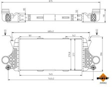 Für NRF 309082 INTERCOOLER / CHARGER MERCEDES ML/GLE 2.2D 12- Für NRF 309082 INTERCOOLER / CHARGER MERCEDES ML/GLE 2.2D 12-
