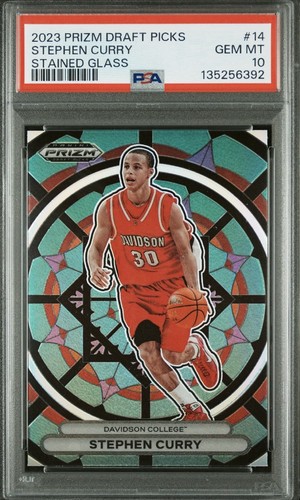 Stephen Curry #14 2023 Panini Prizm Draft Picks Stained Glass card