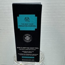 The Body Shop Himalayan Charcoal Skin Clarifying Night Peel 1.0 0z. New In Box