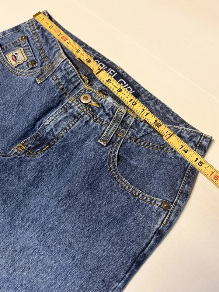 Jean de mezclilla para mujer vintage años 90’s Y2K Cruel Girl talla 9 largo usado en excelente estado grunge tiro bajo Foto 3 de 4