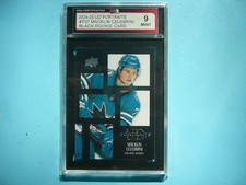 2024/25 UD PORTRAITS BLACK HOCKEY CARD #P37 MACKLIN CELEBRINI ROOKIE KSA 9 MT NN