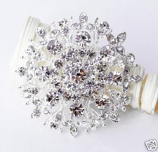 Rhinestone Crystal Brooch Pin Wedding Cake Decoration