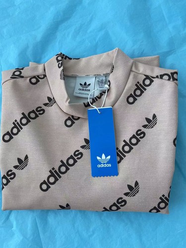 Women’s adidas Originals Logomania Repeat Logo High Neck Ribbed Dress Size M - Picture 5 of 5