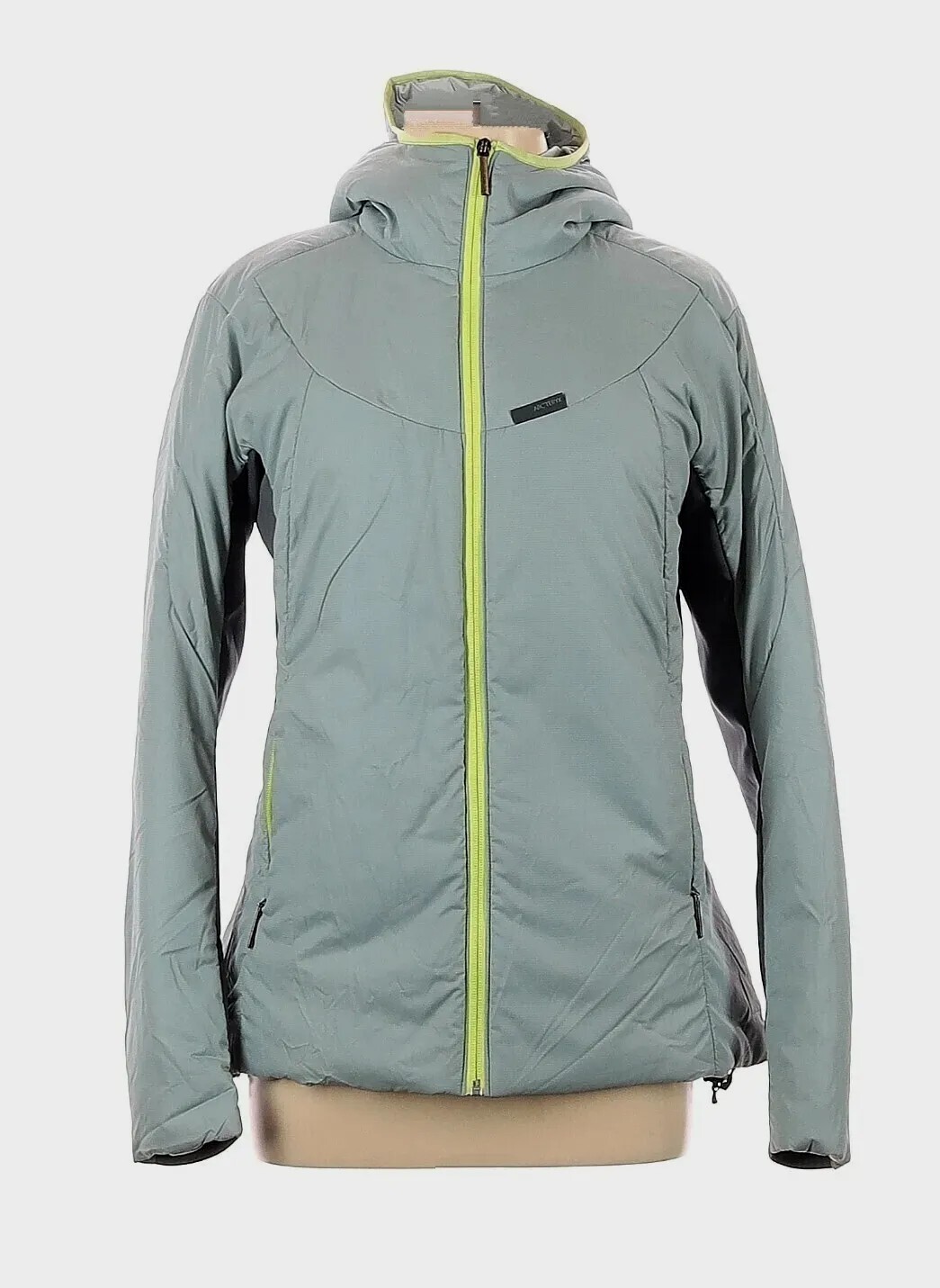ARC'TERYX LN~Arcteryx CEVA CoreLoft Giacca Isolata DWR Ripstop Colibri Felpa con cappuccio confezionabile L