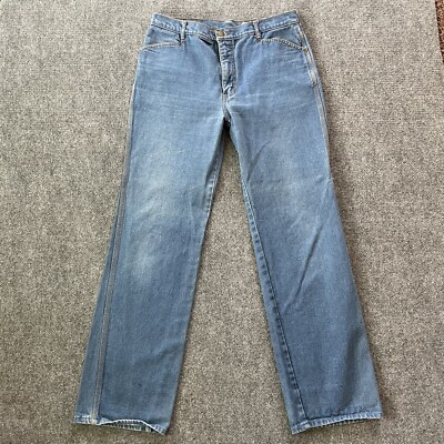 Brittania Jeans Womens 34X32 Straight Light Wash High Waist VTGDenim Y2K P5