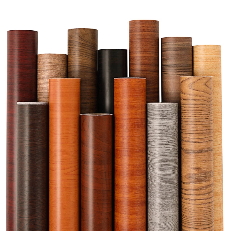 Wood Grain Wallpapers Self adhesive Watertight Old Furniture Vinyl