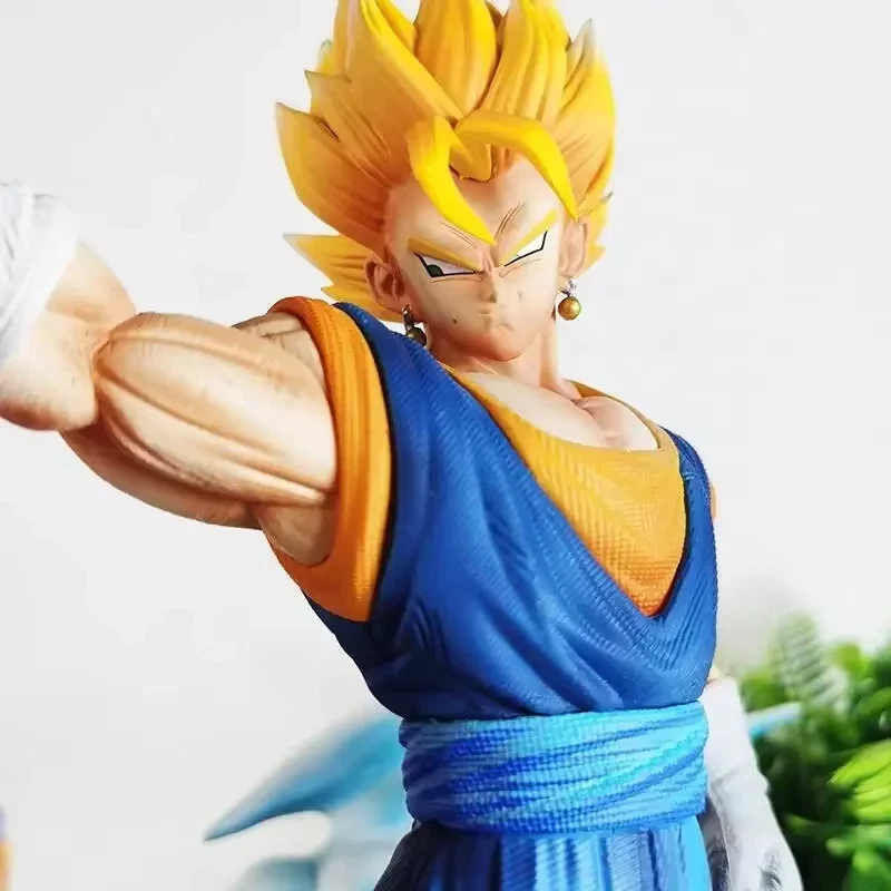 🌟 Vegeto vs Buu Figurine Dragon Ball Z 28cm – 2 Têtes Incluses – Statue DBZ - Photo 4/4