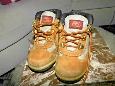 Gr.28 TIMBERLAND TODDLER's Boots Kinderschuhe Leder Knöchelschuhe Gelb/Senf