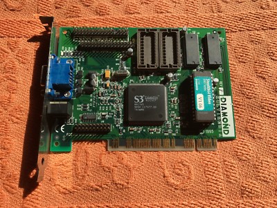Diamond Stealth 64 Video 2001 S3 Trio64V+ (VGA 1995) für 486, frühes Pentium