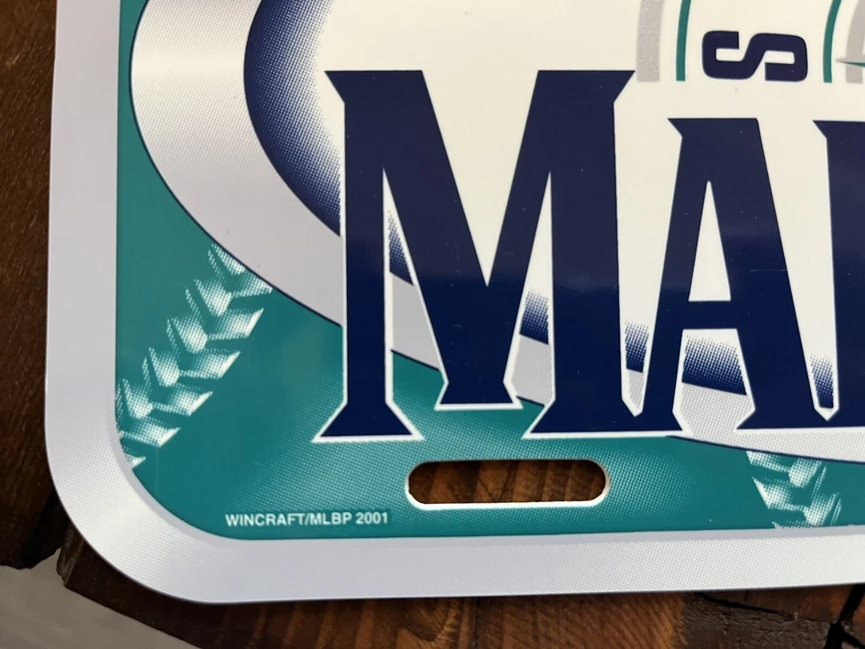Seattle Mariners Plastic License Plate Wincraft Baseball - Image 2 of 4