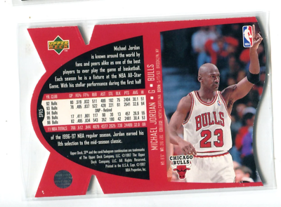 NBAカード UPPER DECK SPX マイケルジョーダン 1998 SPx Upper Deck Michael Jordan RARE PROMO! 0000/0000