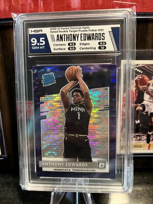 2020-21 Optic Rated Rookie Target Purple Pulsar #151 Anthony 