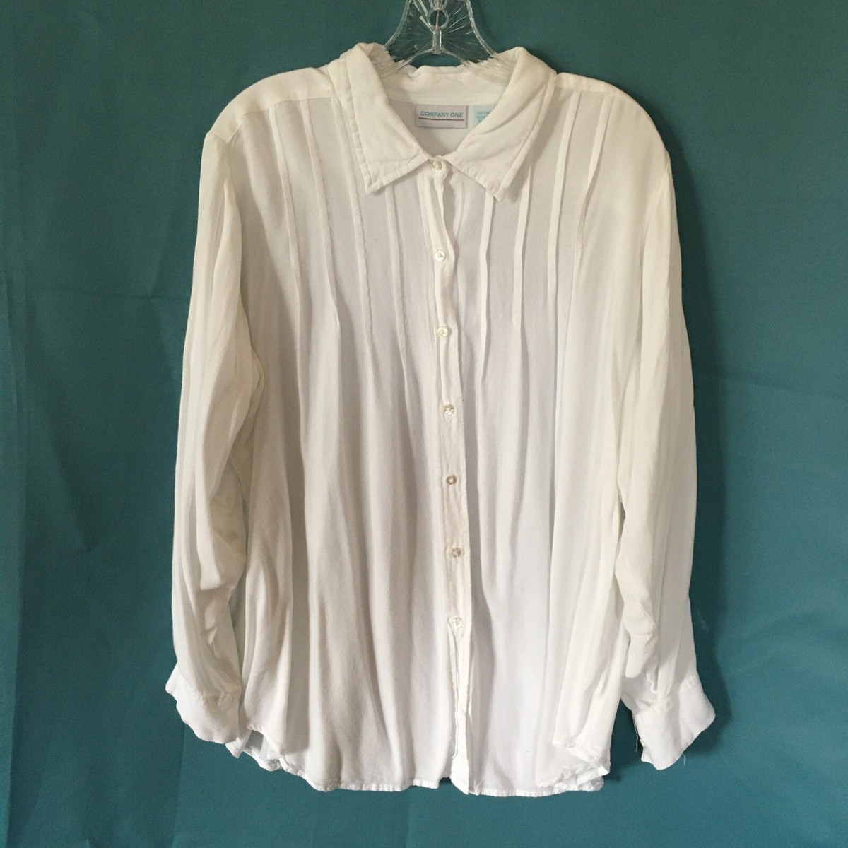 womens white dress shirt plus size Jones New York Button Down Blouse - by the proper tailoring to show your perfect curve and the comfortable fabrics enables you a pleasant experience White Plus Size Blouses &