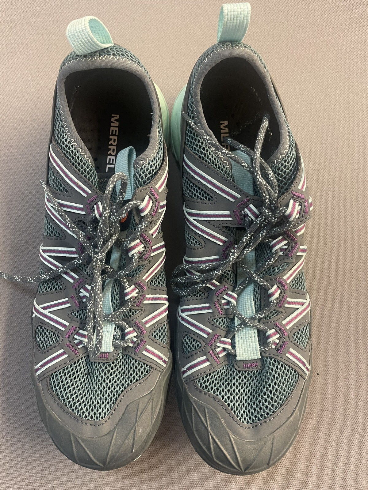 MERRELL Scarpe da Trail Running Donna Choprock Taglia 10M Blu Fumo