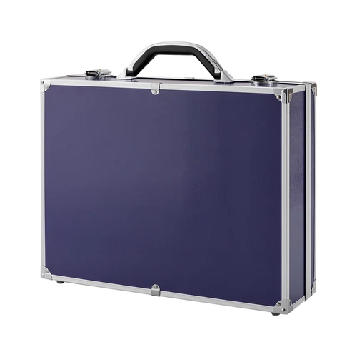 100 Graded Certified Coin Slab Aluminum Blue Storage Travel Box Protector Case - Picture 10 of 13