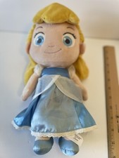Baby Cinderella Plush Doll Disney Store Exclusive 12" Character Blue Dress Gown