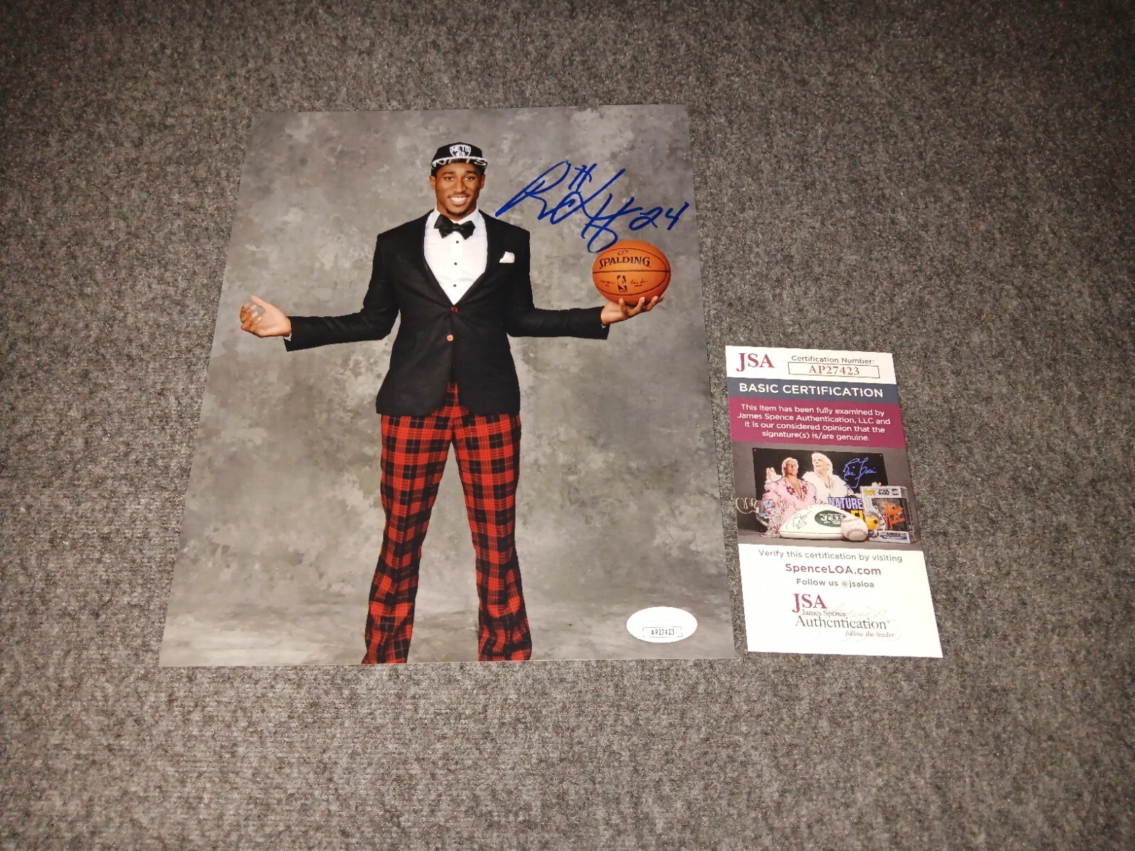 rondae hollis jefferson Autographed Signed Brooklyn Nets 8x10 Jsa Arizona Wildcats 