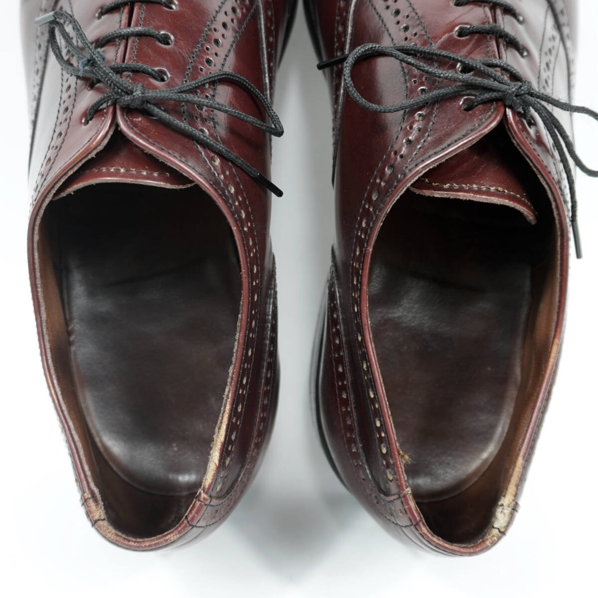 BOSTONIAN FOOTSAVER Cap Toe Shoes 1980s US8.5D Vintage Bostonian 
