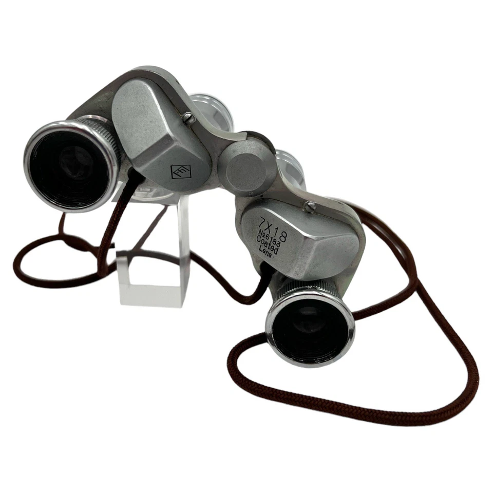 Estuche de binoculares de campo miniatura de colección Japón ocupado ♢FE Far Eastern Sales Co 7x18 Foto 2 de 4